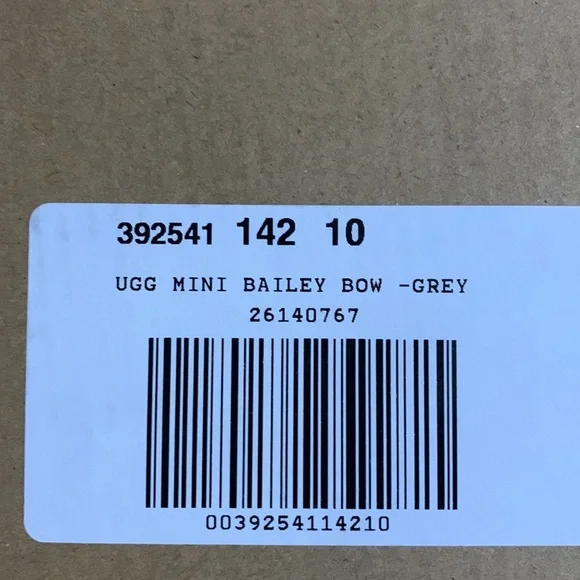 UGG Mini Bailey Bow II Platform Boots Grey Bailey Bow 2s Woman’s Size 10